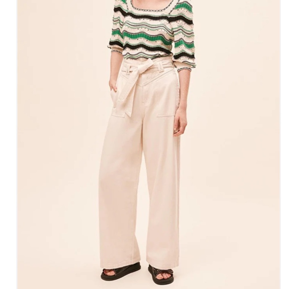 Suncoo Roxy Belted High Waisted Jeans